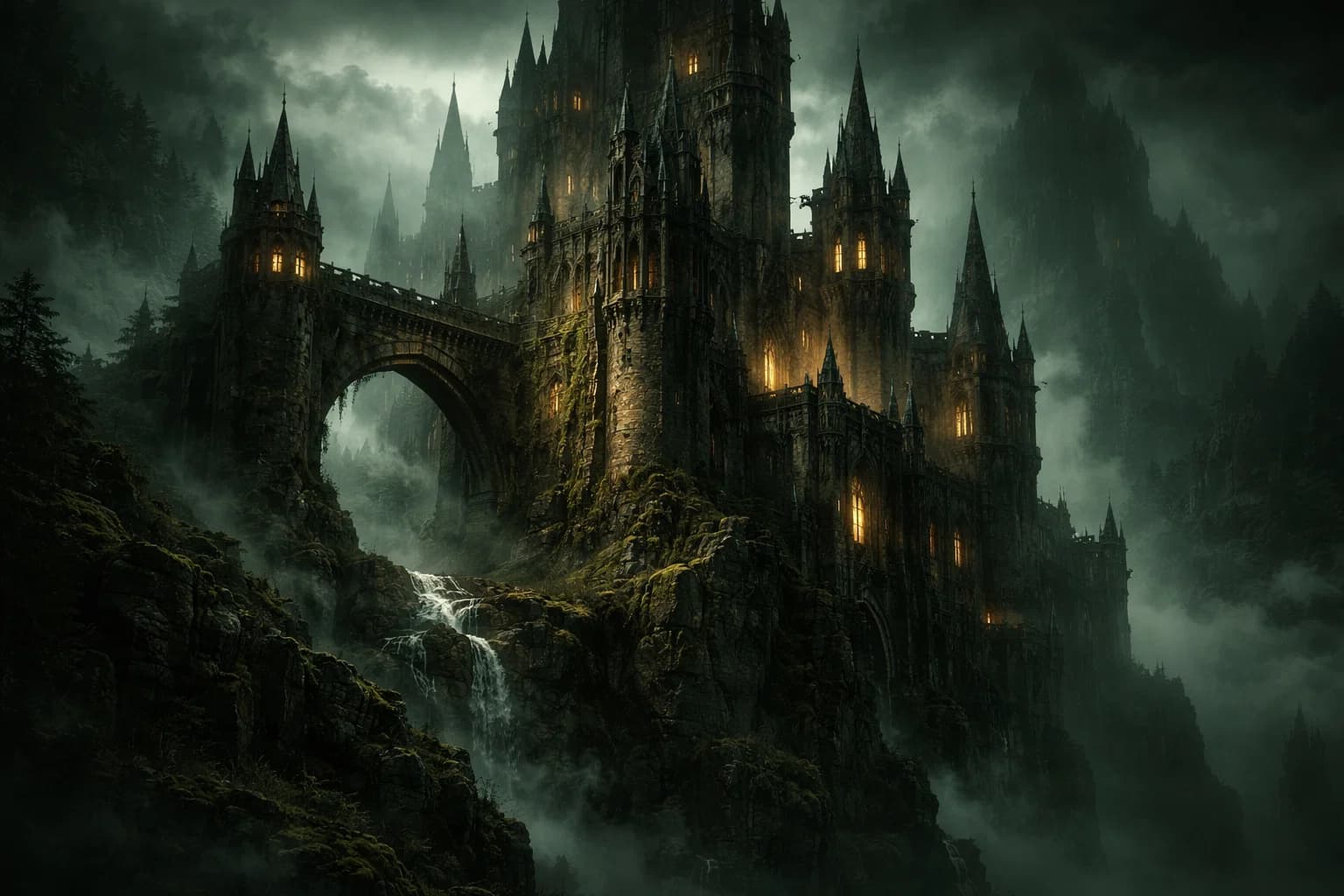 The Forsaken Crown - Dark castle background